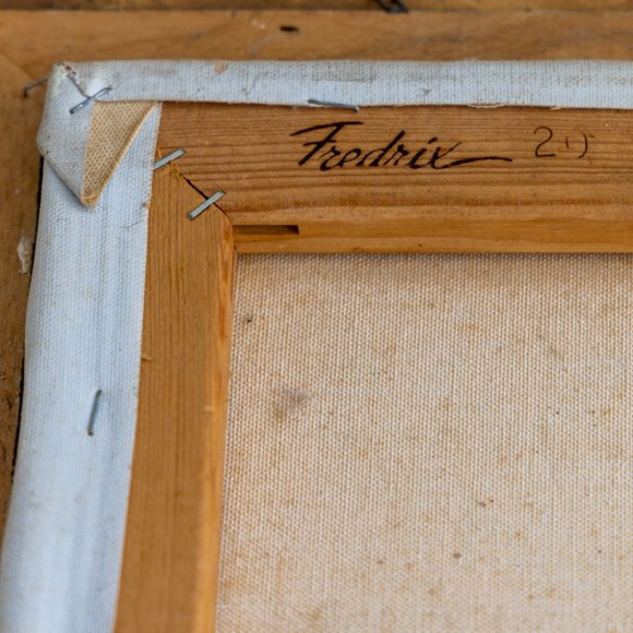 Signed Bert Seabourn Painting ā 20ā³Ć24ā³ Scarlet Macaws Wildlife - Picture 7 of 8